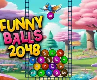 Play Funny Balls 2048 now!