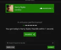 Play Harry Styles Heardle now!