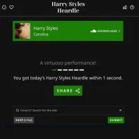 Harry Styles Heardle - free online game