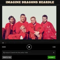 Imagine Dragons Heardle - free online game