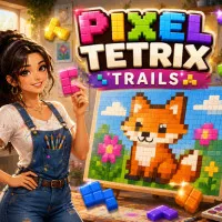 Pixel Tetrix Trails - free online game